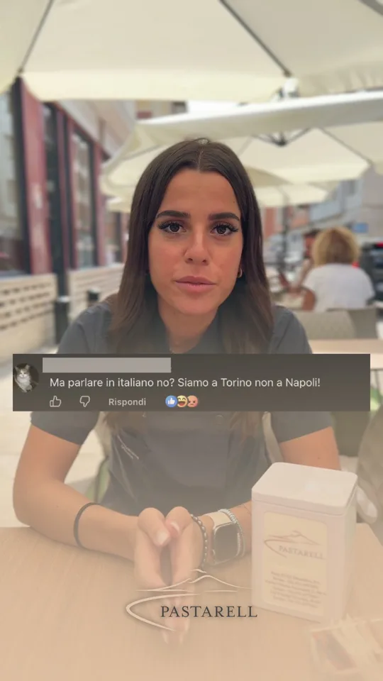 Copertina del reel «Ma parlare in italiano no? Siamo a Torino, non a Napoli.» prodotta da Too Vibes per Pastarell