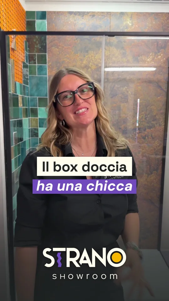 Copertina del reel «Ti mostriamo una chicca del nostro box doccia.» prodotta da Too Vibes per Strano Showroom