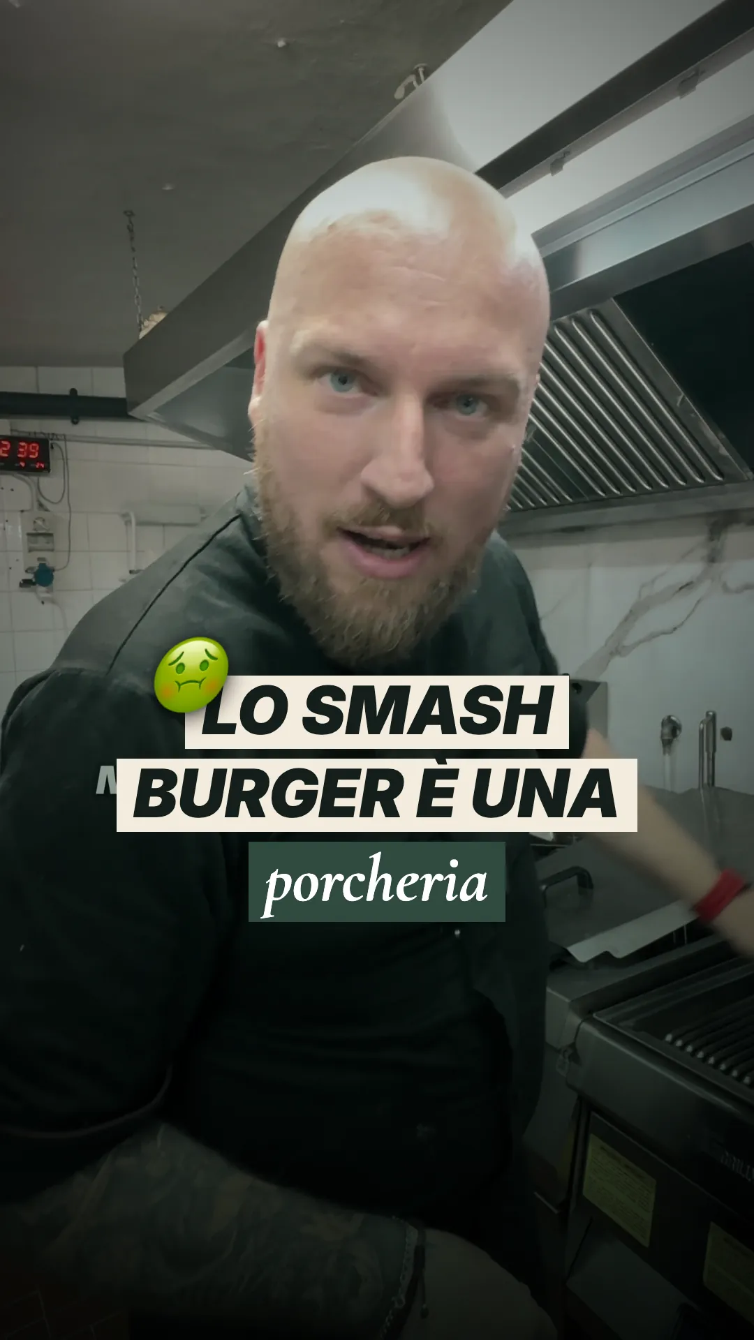 Copertina del reel «Lo smash burger è una porcheria» prodotta da Too Vibes per Medail