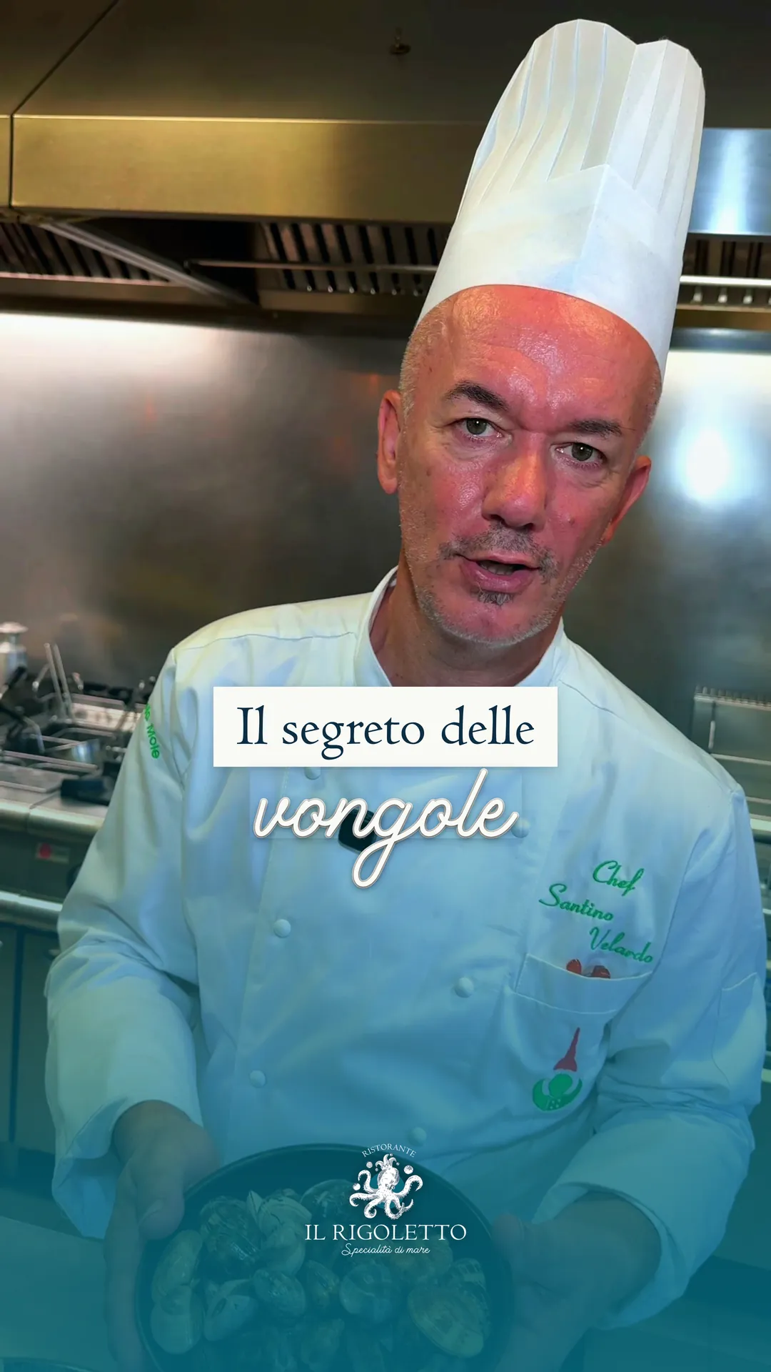 Copertina del reel «Le vongole a casa non sanno di niente?» prodotta da Too Vibes per Il Rigoletto